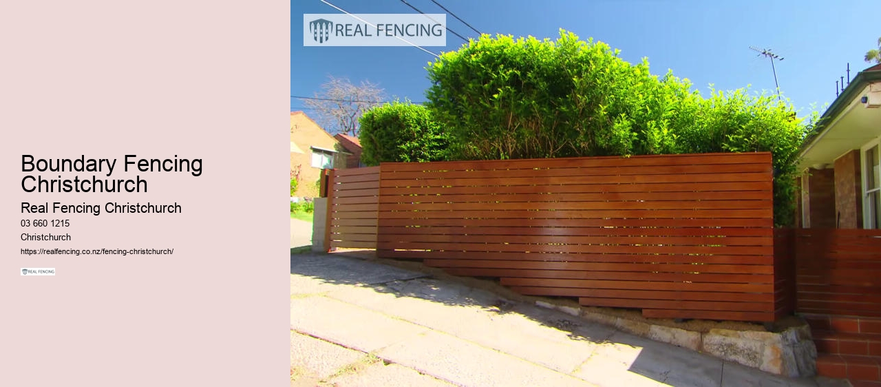 Boundary Fencing Christchurch