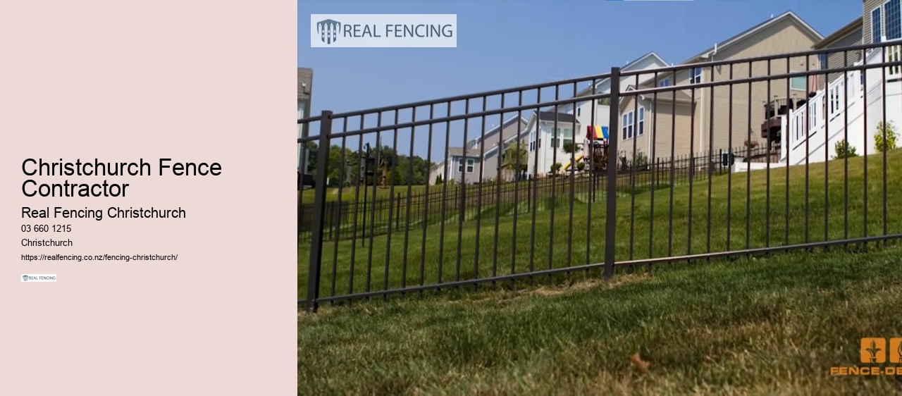 fence contractor christchurch