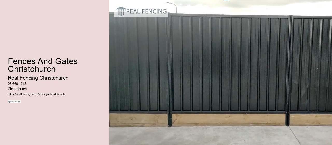 fencing timber christchurch