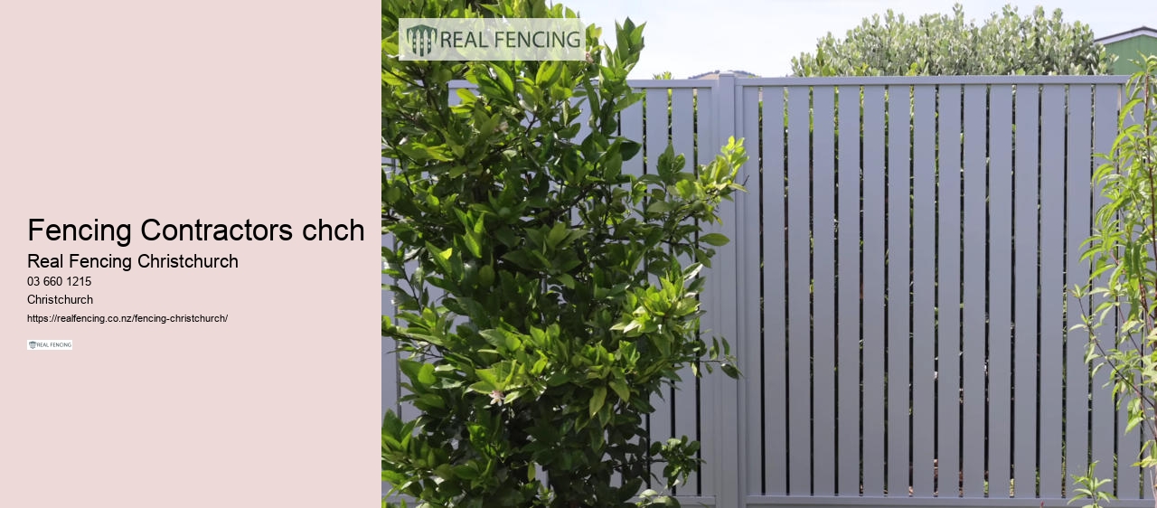 Fencing Contractors chch