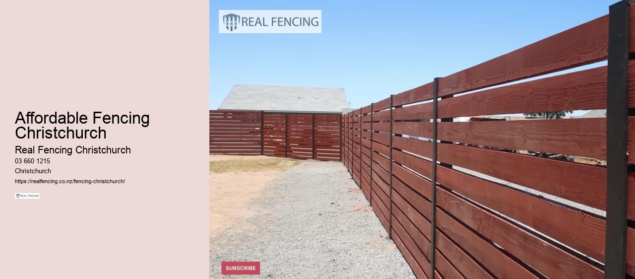 metal fencing chch