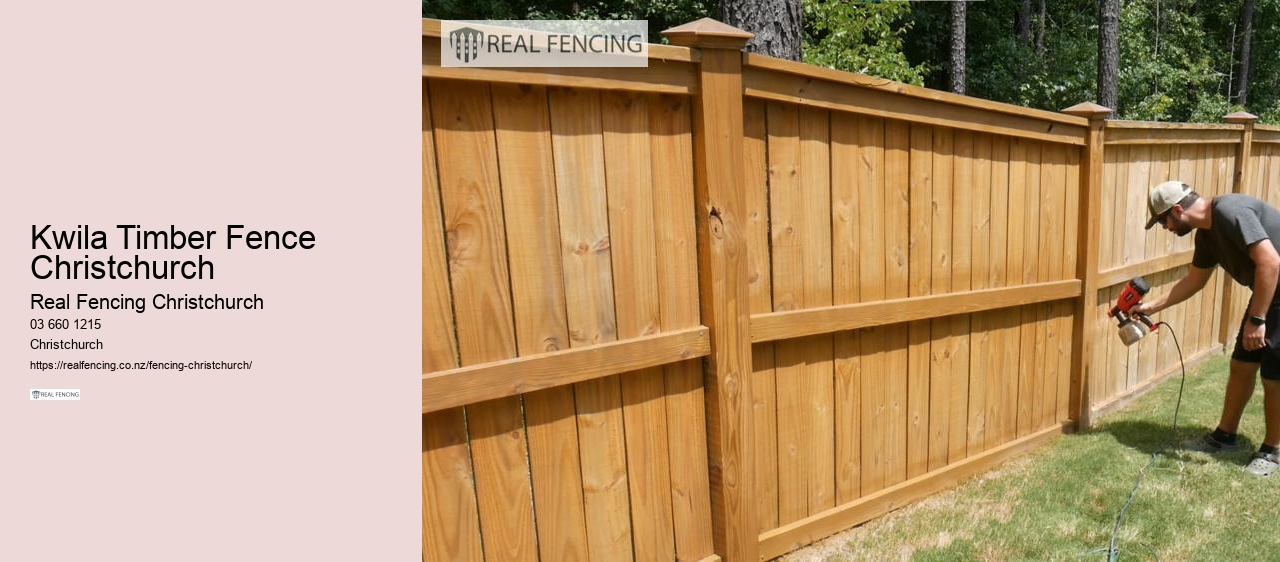 Kwila Timber Fence Christchurch