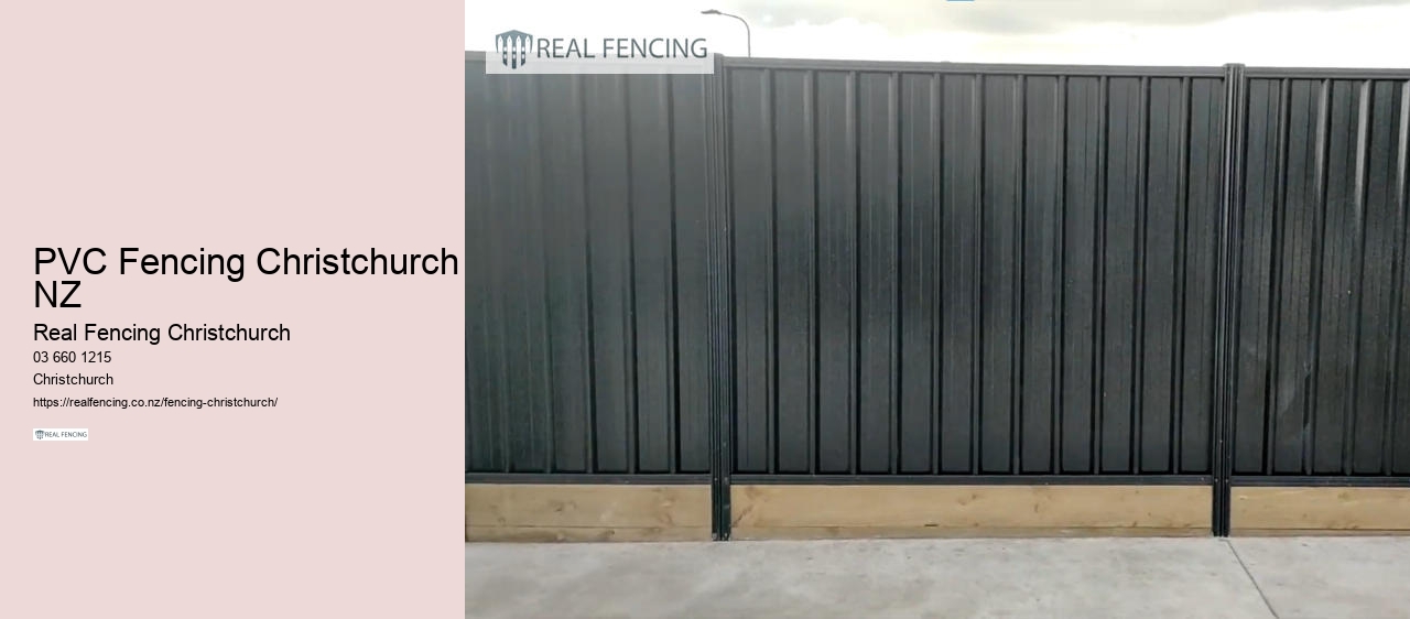 PVC Fencing Christchurch NZ