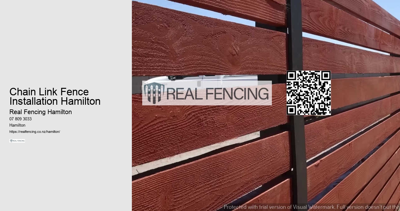 Chain Link Fence Installation Hamilton