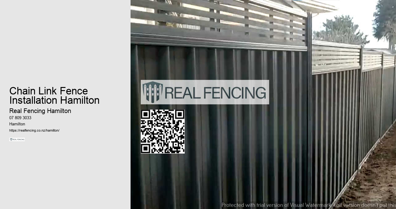 Modern Fence Installation Hamilton