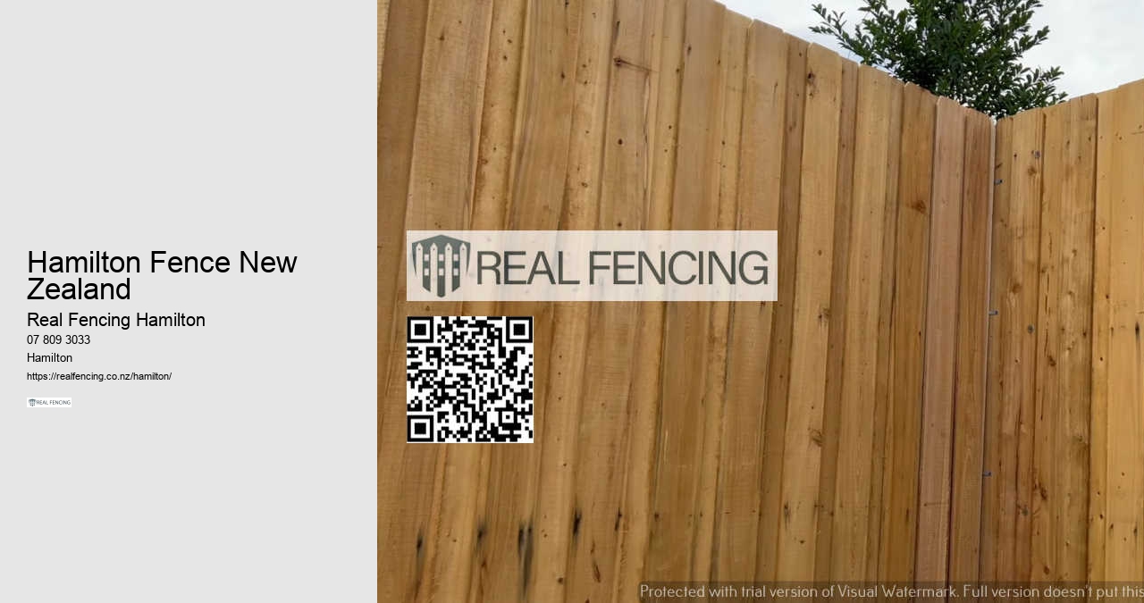 Garden Fence Design Hamilton