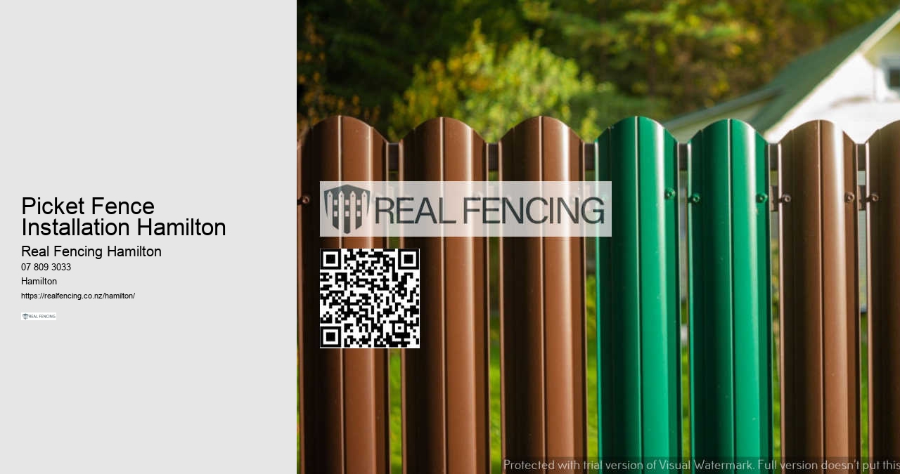 Modern Fence Installation Hamilton