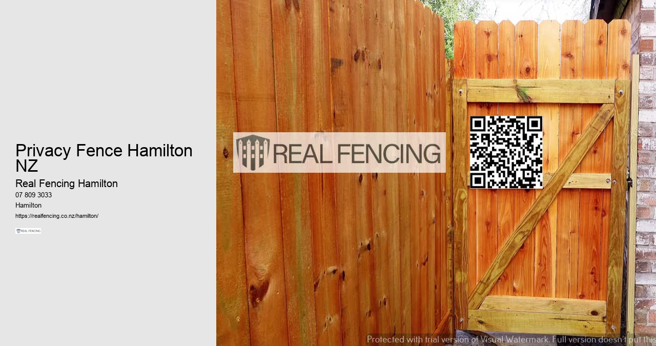 Privacy Fence Hamilton NZ