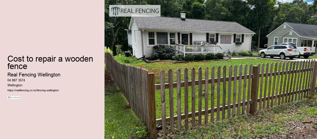 cost to repair a wooden fence