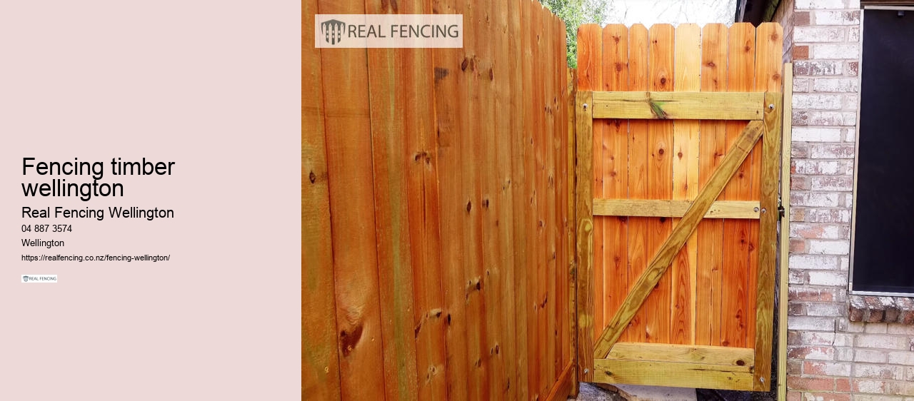 fencing timber wellington