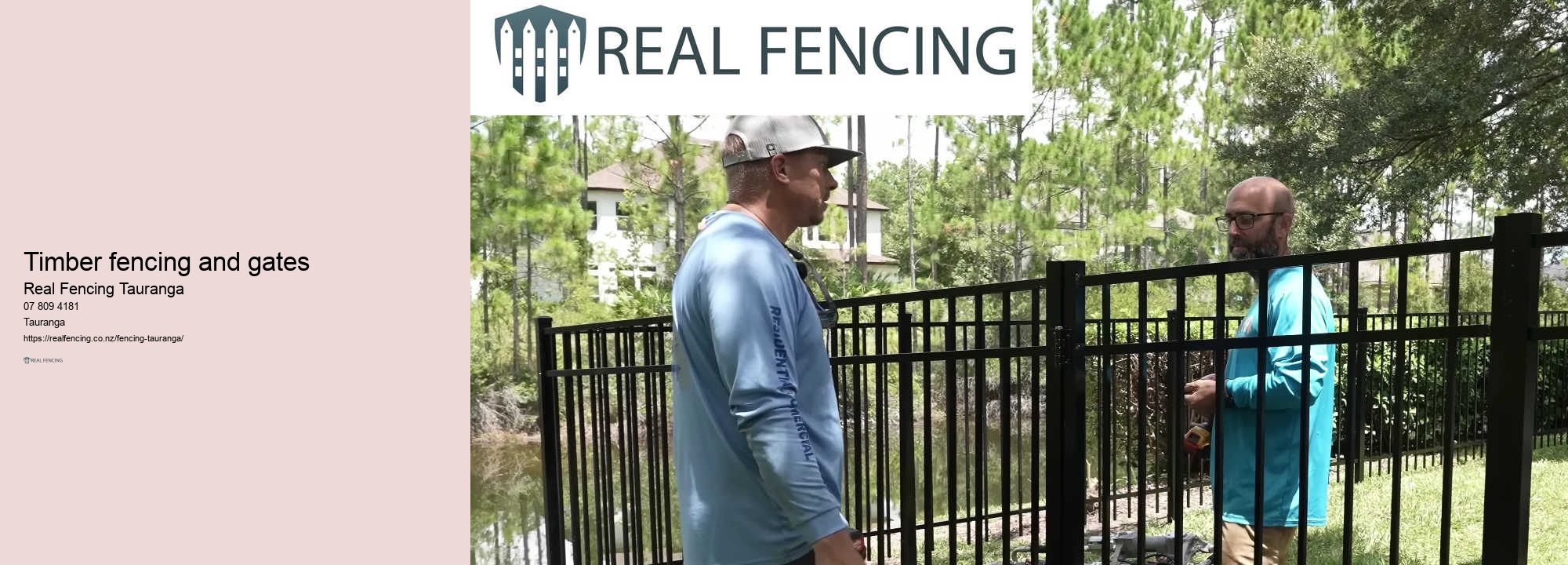 Fence and contractor